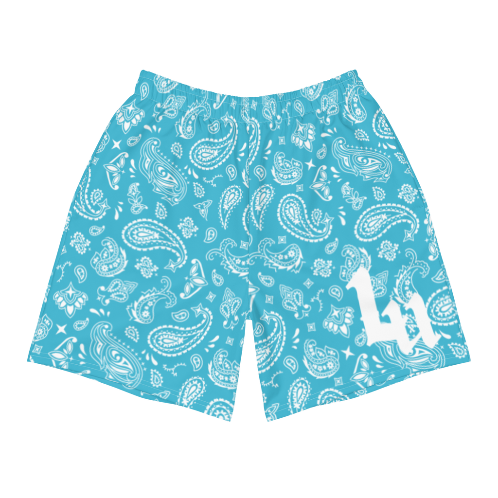 Blue Paisley Short