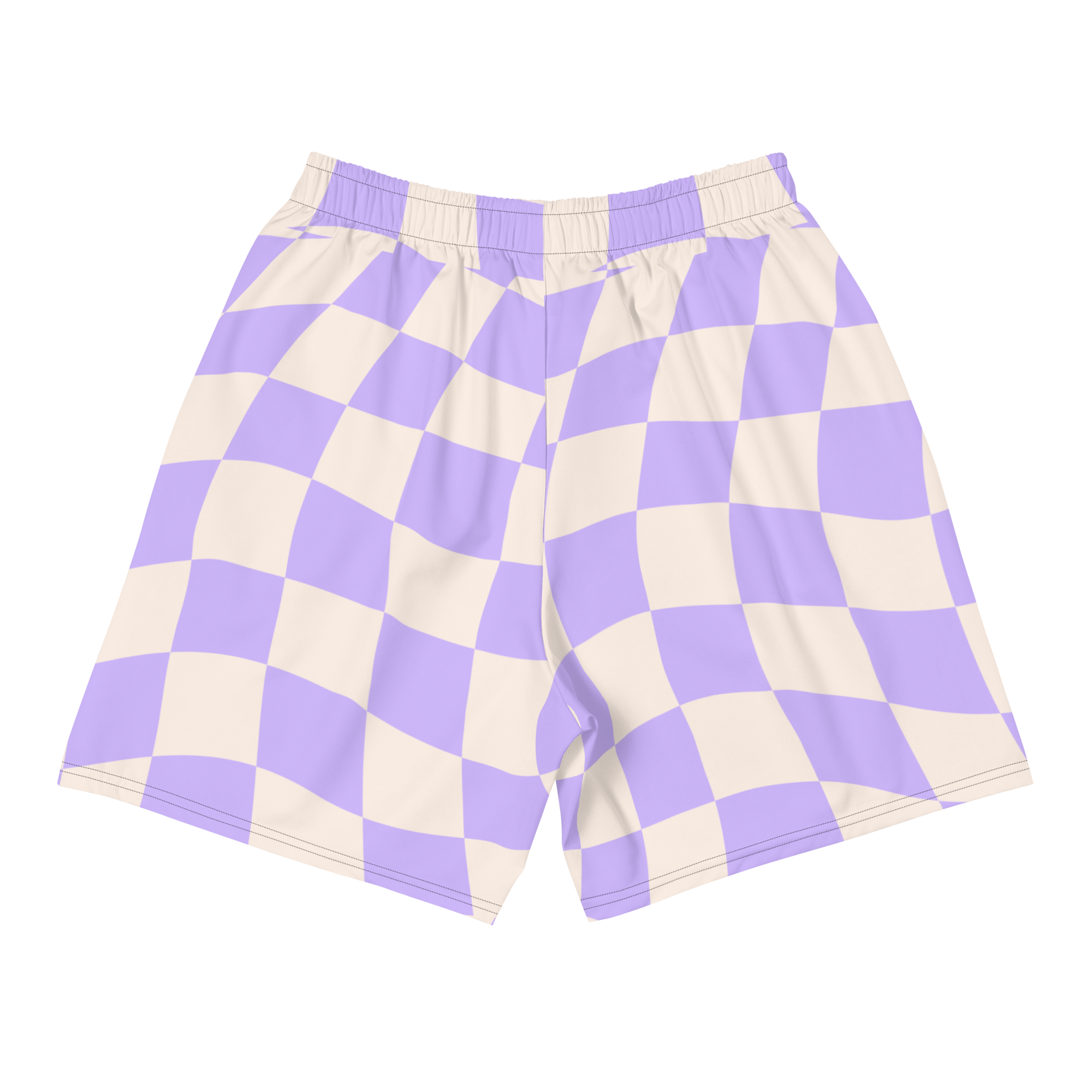 Purple Checkers Short