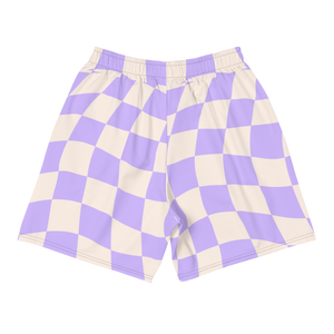 Purple Checkers Short