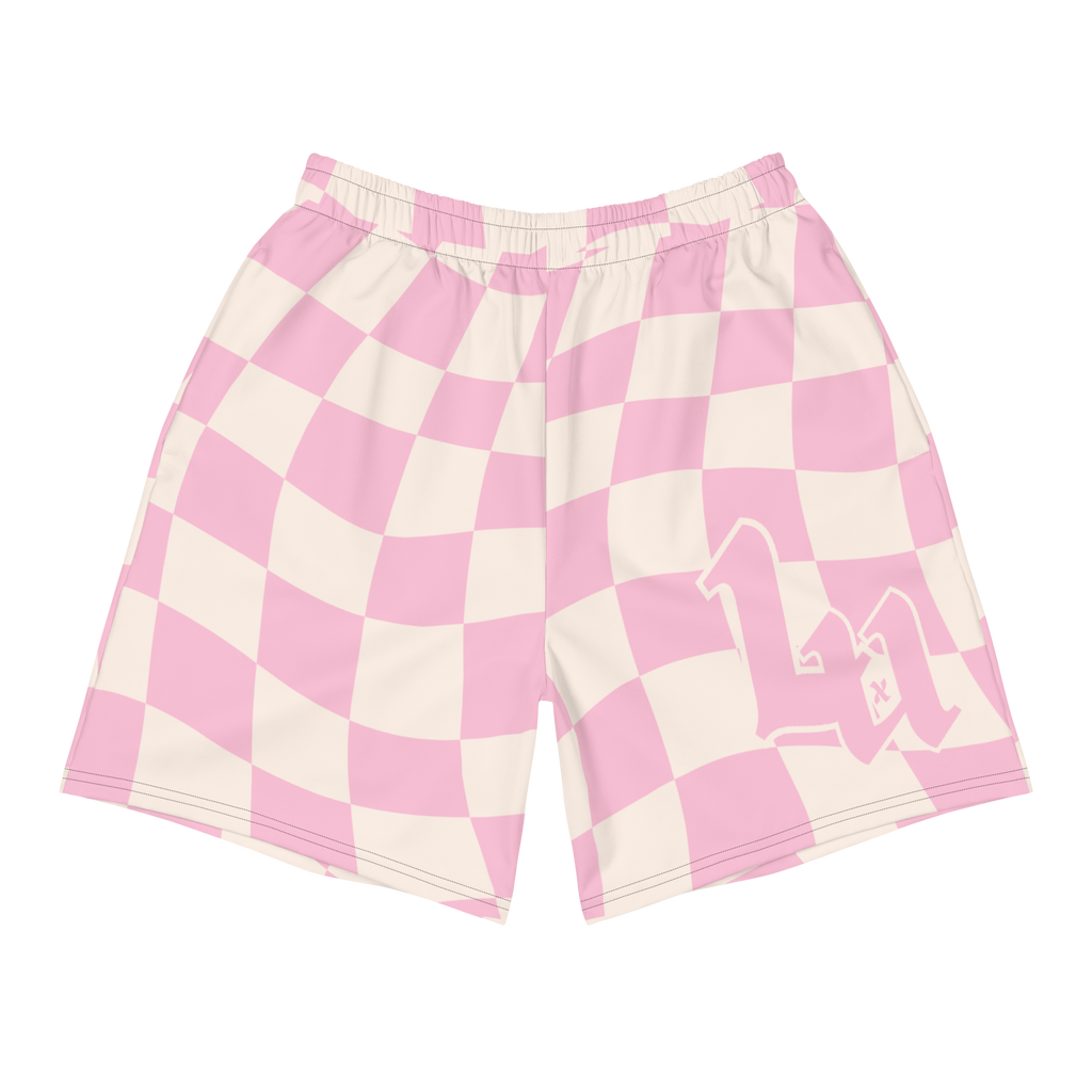 Pink Checkers Short