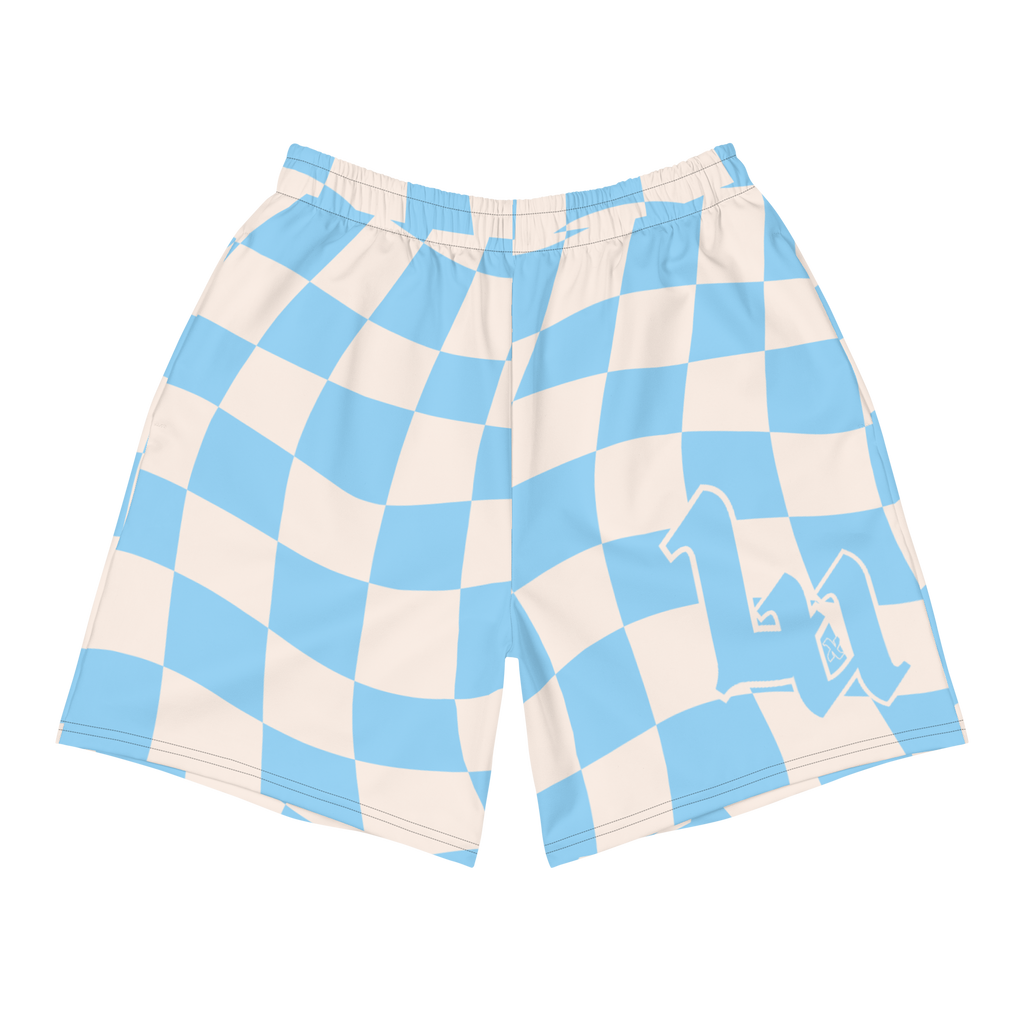 Blue Checkers Short